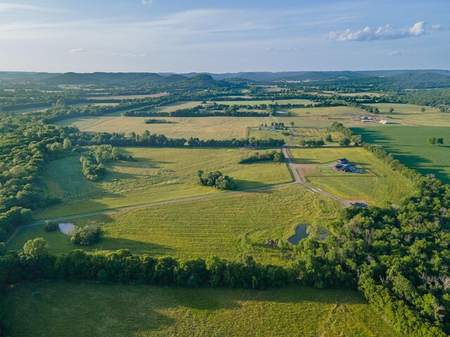 464 Old, Petersburg Park, Petersburg, TN 37144 - aerial view of property's location with rural landscape and a mountain backdrop