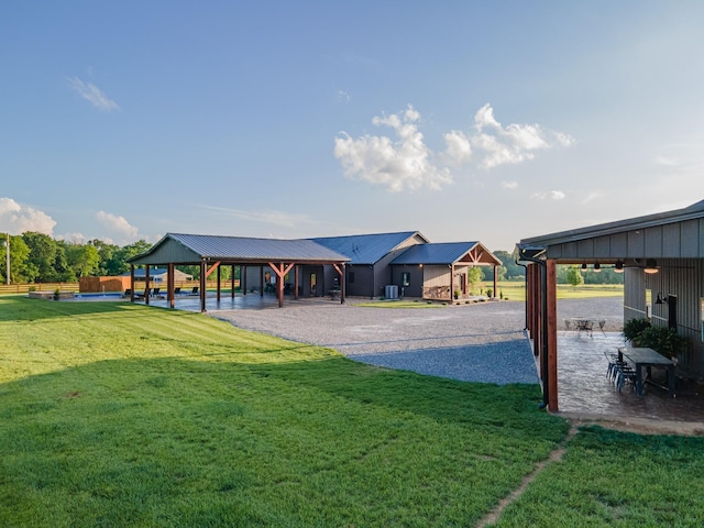 464 Old, Petersburg Park, Petersburg, TN 37144 - view of grassy yard featuring a gazebo and a patio