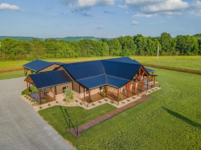 464 Old, Petersburg Park, Petersburg, TN 37144 - aerial view of property and surrounding area featuring a heavily wooded area