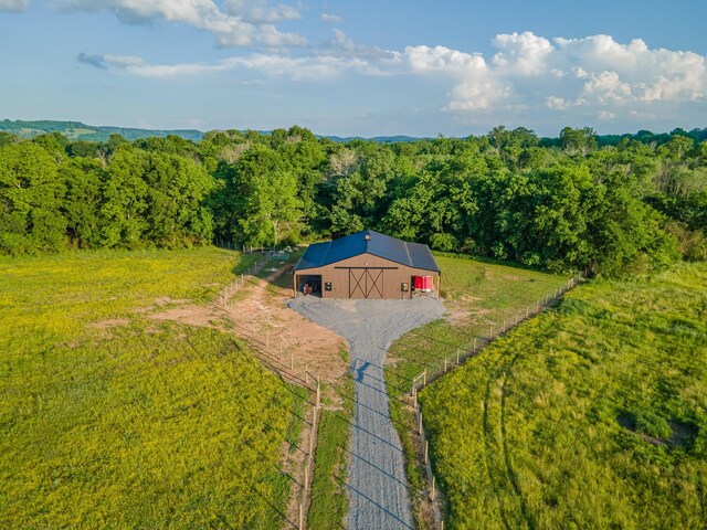 464 Old, Petersburg Park, Petersburg, TN 37144 - aerial view of property and surrounding area with a forest