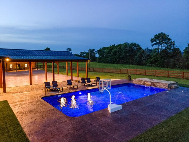464 Old, Petersburg Park, Petersburg, TN 37144 - view of pool featuring a patio area and a hot tub