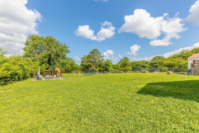 658 Old Chattanooga Pike SW, Cleveland, TN 37311 - view of yard with a trampoline