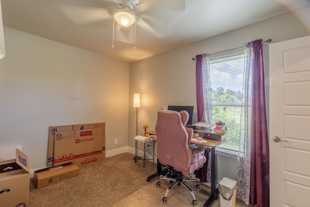 658 Old Chattanooga Pike SW, Cleveland, TN 37311 - office with plenty of natural light, ceiling fan, and carpet flooring