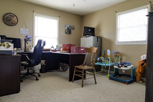 535 Dawson Rd, Cumberland Furnace, TN 37051 - carpeted home office with plenty of natural light