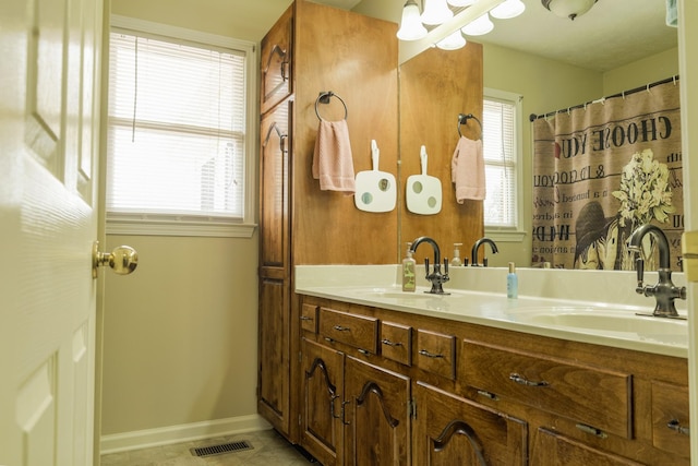 535 Dawson Rd, Cumberland Furnace, TN 37051 - full bath with double vanity and baseboards