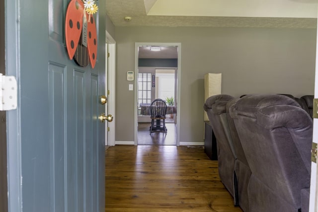 535 Dawson Rd, Cumberland Furnace, TN 37051 - entryway with dark wood-type flooring and baseboards