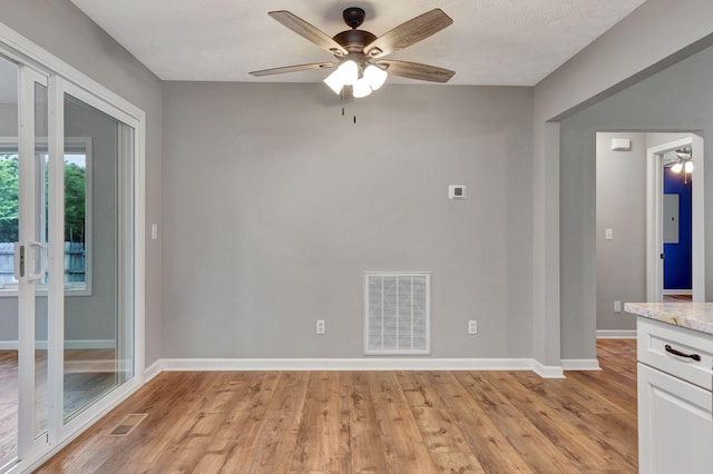 2312 Forrest Fields Dr, Chapel Hill, TN 37034 - spare room with a ceiling fan, light wood-type flooring, and baseboards
