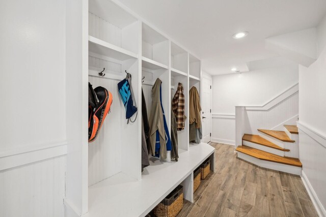 6321 Wescates, Brentwood, TN 37027 - mudroom featuring wood finished floors and recessed lighting