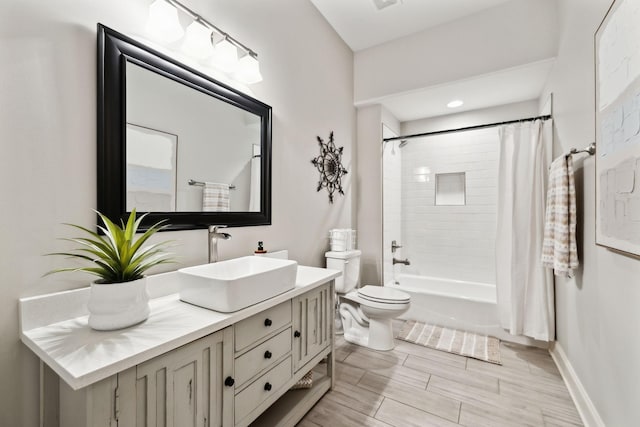 1234 Saddle Springs Dr, Thompsons Station, TN 37179 - bathroom with vanity, toilet, and shower / tub combo