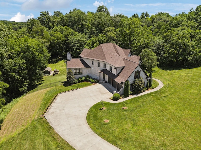 1234 Saddle Springs Dr, Thompsons Station, TN 37179 - view from above of property featuring a forest