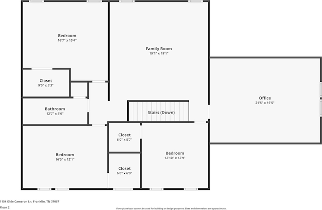 1154 Olde Cameron Ln, Franklin, TN 37067 - floor plan / room layout