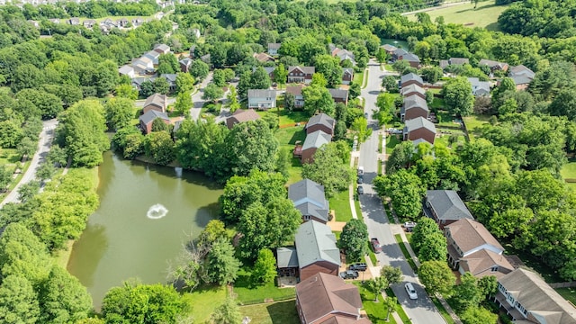 1154 Olde Cameron Ln, Franklin, TN 37067 - aerial perspective of suburban area with a large body of water