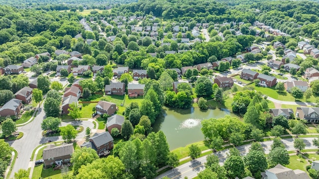1154 Olde Cameron Ln, Franklin, TN 37067 - aerial view of residential area featuring a nearby body of water