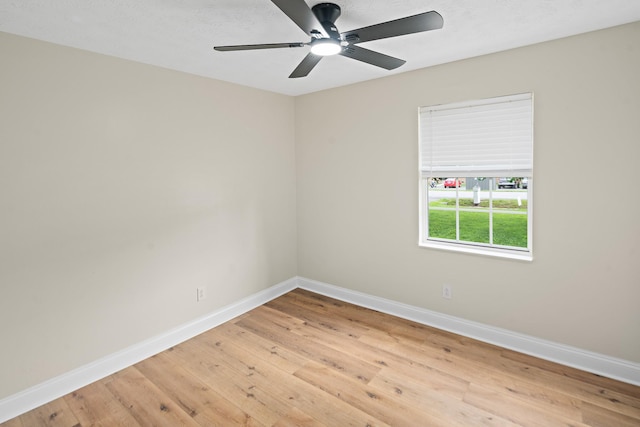 316 Bybee Branch Rd, Mcminnville, TN 37110 - empty room with baseboards, ceiling fan, and light wood-style flooring