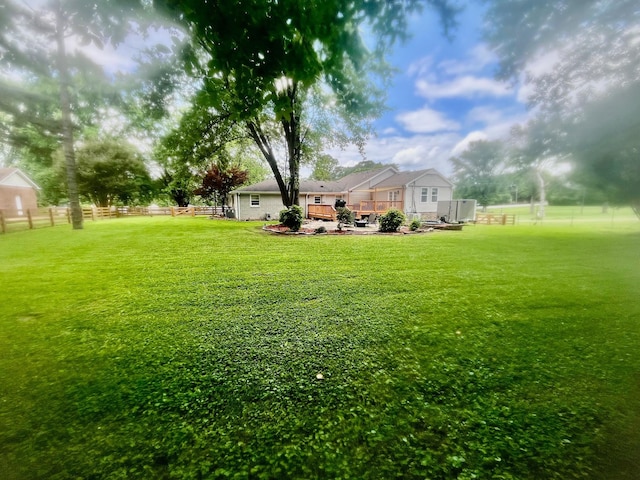 5935 S New Hope Rd, Hermitage, TN 37076 - view of yard with a wooden deck