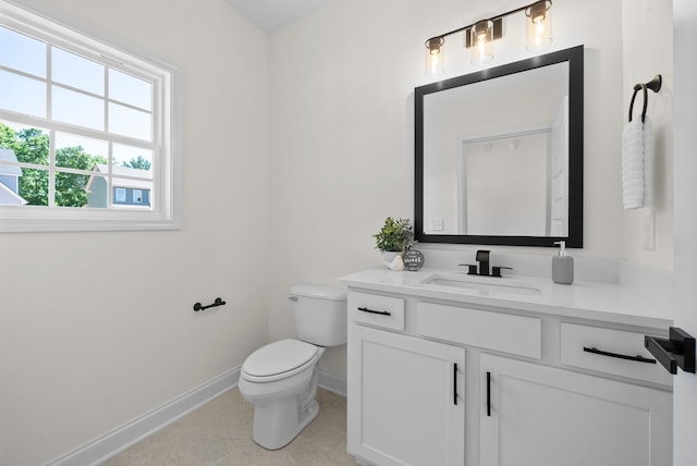 583 Pongracz Way, Clarksville, TN 37042 - bathroom featuring vanity, baseboards, toilet, and tile patterned flooring