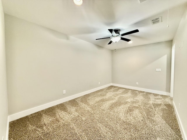 5608 Maples Retreat Dr, Murfreesboro, TN 37127 - carpeted empty room featuring baseboards, attic access, and ceiling fan
