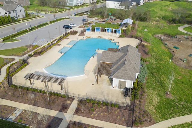 4010 Planters Trl, Mount Juliet, TN 37122 - bird's eye view of a pool