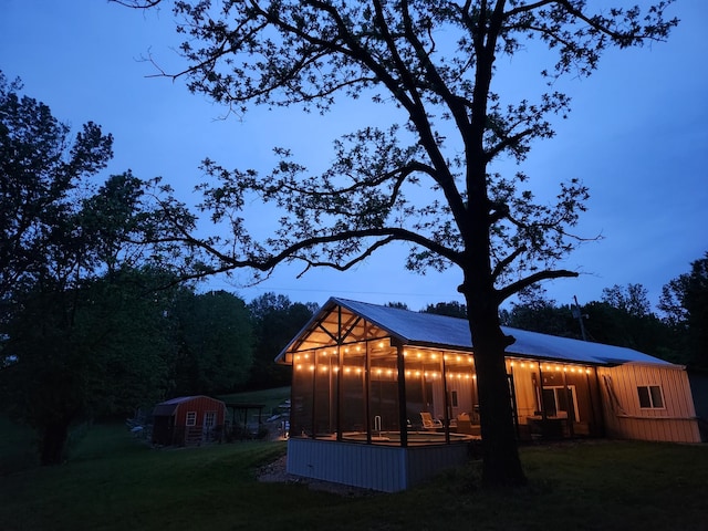 1829 Lobelville Hwy, Linden, TN 37096 - back of property with a yard