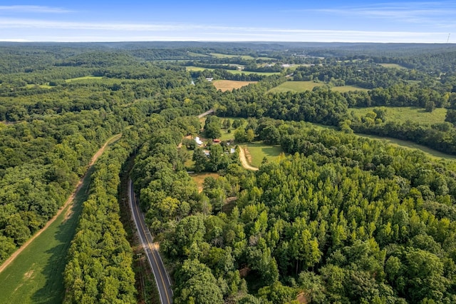 1829 Lobelville Hwy, Linden, TN 37096 - aerial view of property and surrounding area with a heavily wooded area