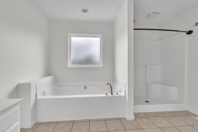 3471 Esquire Dr, Murfreesboro, TN 37130 - bathroom with vanity, tile patterned floors, a bath, and a shower
