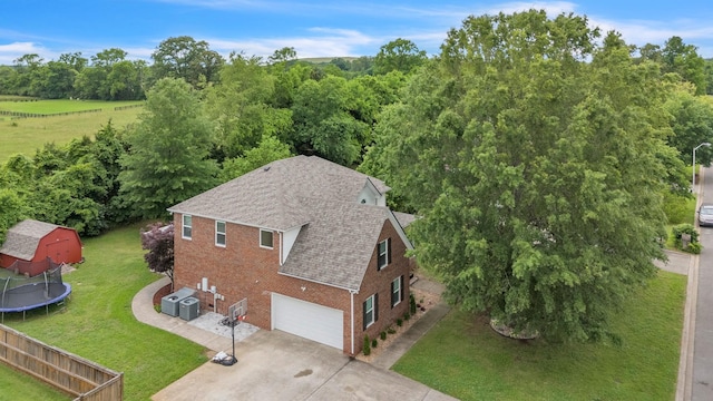 3471 Esquire Dr, Murfreesboro, TN 37130 - aerial view of property and surrounding area featuring a forest