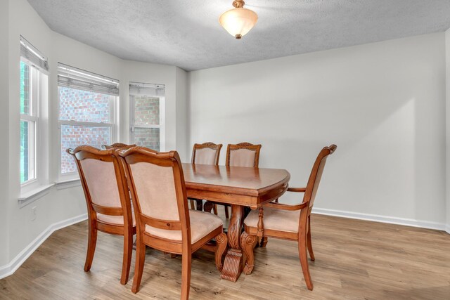 3471 Esquire Dr, Murfreesboro, TN 37130 - dining room with a textured ceiling, light wood-style floors, and baseboards