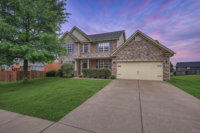 21 Cypress Hill Dr, Lebanon, TN 37087 - view of front of house with concrete driveway, an attached garage, and stone siding