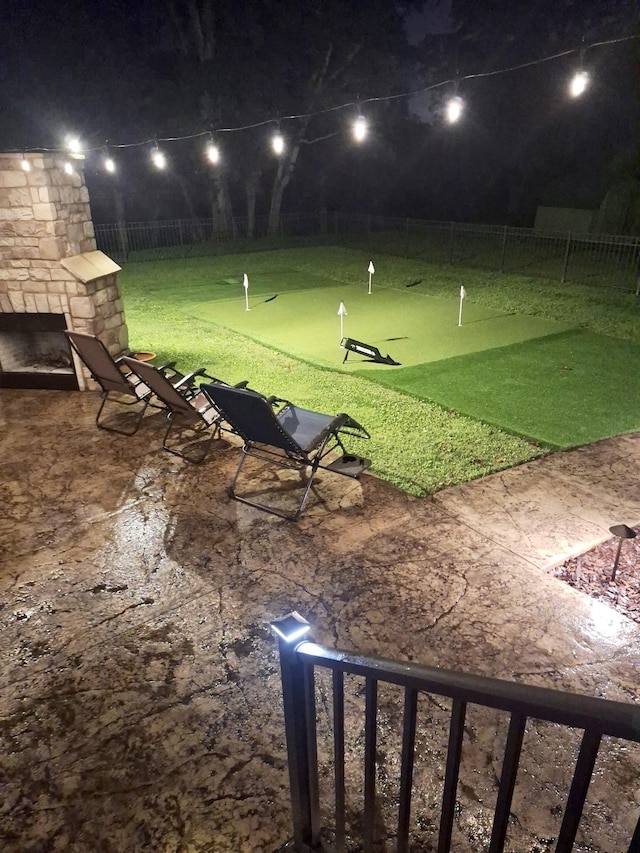 1006 Indian Trl, Castalian Springs, TN 37031 - yard at night featuring an area to practice putting
