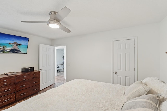 1006 Indian Trl, Castalian Springs, TN 37031 - bedroom with wood finished floors and a ceiling fan
