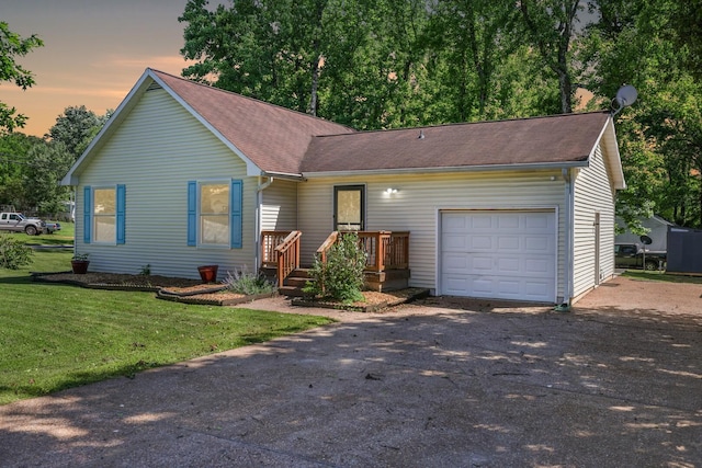 445 Belinda Pkwy, Mount Juliet, TN 37122 - single story home with a shingled roof, driveway, a front lawn, and an attached garage