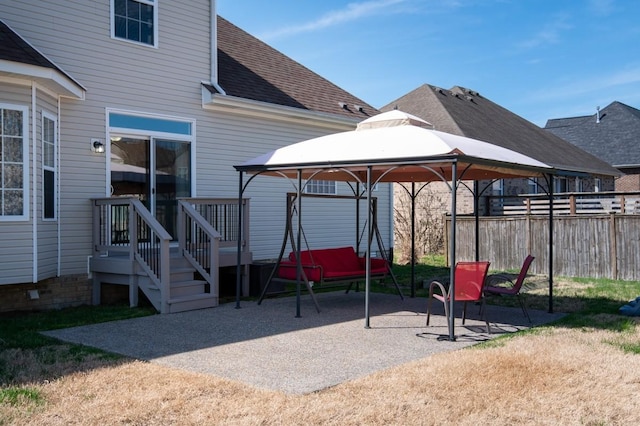 1300 Wentworth Dr, Gallatin, TN 37066 - view of patio with a gazebo