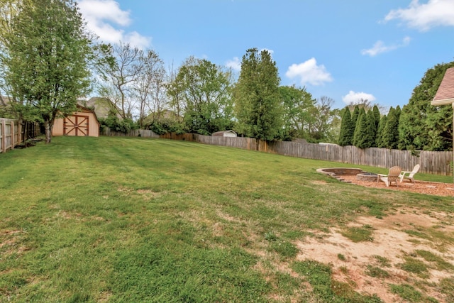 1838 Oreilly Cir, Spring Hill, TN 37174 - view of yard featuring an outdoor fire pit