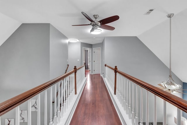 1838 Oreilly Cir, Spring Hill, TN 37174 - hall with dark wood-type flooring and an upstairs landing