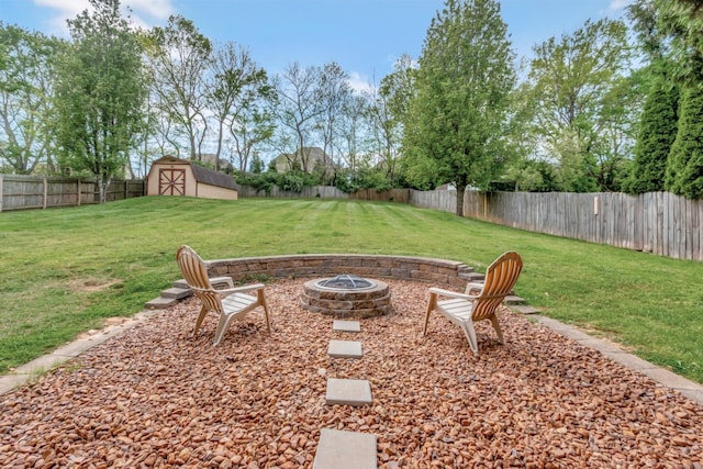 1838 Oreilly Cir, Spring Hill, TN 37174 - view of yard featuring a fire pit