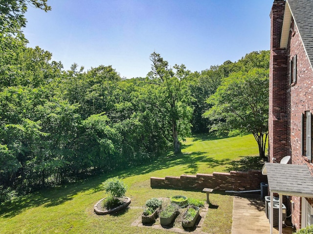 15687 Columbia Hwy, Lynnville, TN 38472 - view of green lawn with central AC