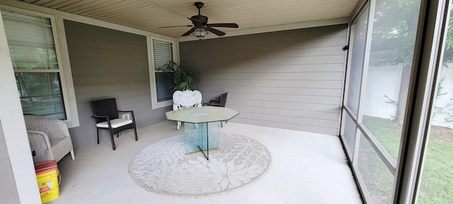 222 Pumphill Rd, Dickson, TN 37055 - sunroom with ceiling fan