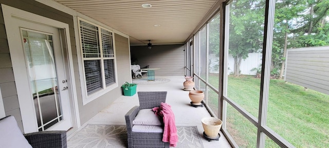 222 Pumphill Rd, Dickson, TN 37055 - sunroom featuring ceiling fan