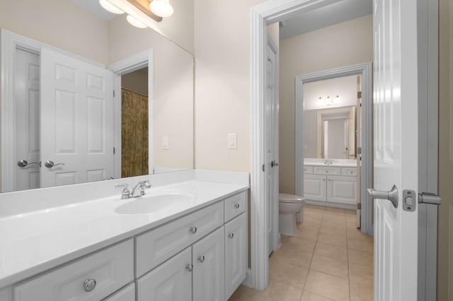 3037 Flagstone Dr, Franklin, TN 37069 - full bath with toilet, tile patterned floors, and vanity