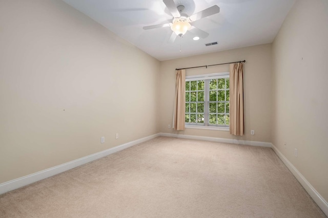 3037 Flagstone Dr, Franklin, TN 37069 - unfurnished room featuring light colored carpet, baseboards, and ceiling fan