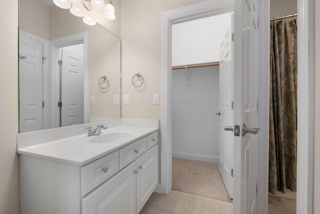 3037 Flagstone Dr, Franklin, TN 37069 - full bath with vanity and tile patterned flooring