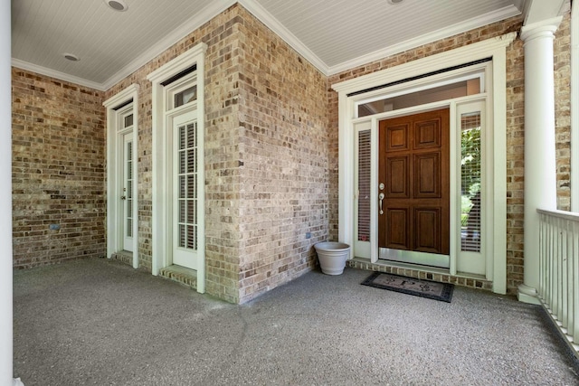 3037 Flagstone Dr, Franklin, TN 37069 - view of exterior entry featuring brick siding and covered porch
