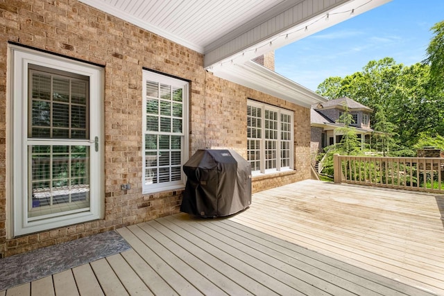 3037 Flagstone Dr, Franklin, TN 37069 - wooden terrace with a grill
