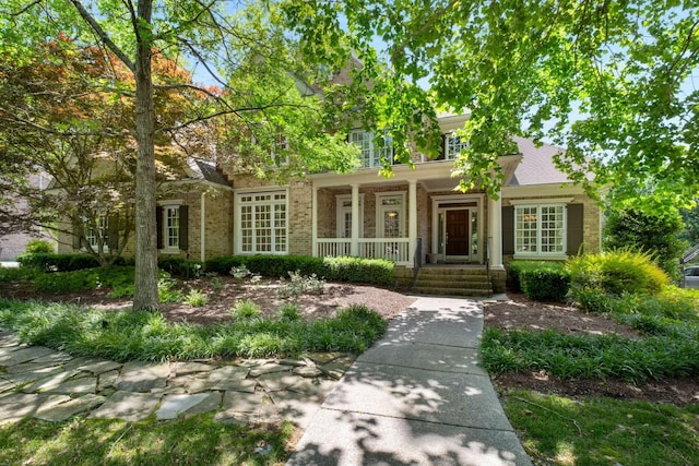 3037 Flagstone Dr, Franklin, TN 37069 - view of front of home with covered porch and brick siding