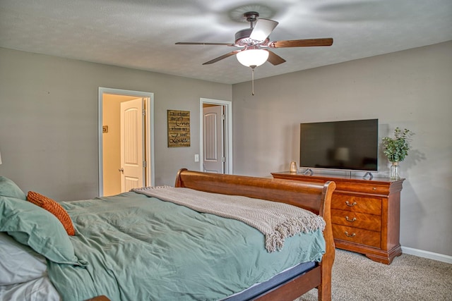 143 Rachelle Pl, Baxter, TN 38544 - bedroom with carpet, baseboards, and a ceiling fan