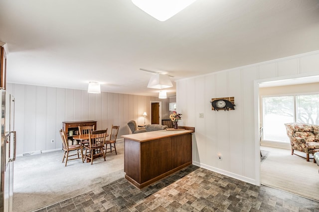 435 Richland Cir, Gallatin, TN 37066 - kitchen featuring dark stone finish flooring and open floor plan