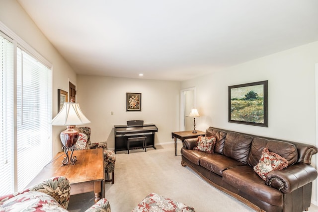 435 Richland Cir, Gallatin, TN 37066 - living room featuring light carpet and recessed lighting