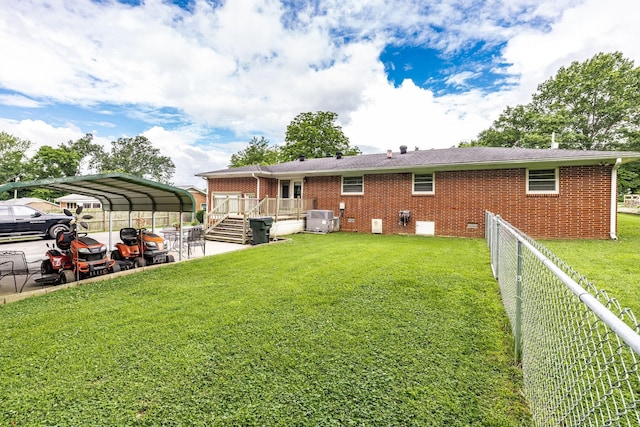 435 Richland Cir, Gallatin, TN 37066 - back of property featuring brick siding and a carport