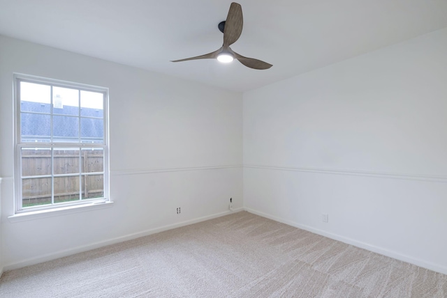 3755 Indian Creek Blvd, Murfreesboro, TN 37128 - spare room featuring carpet flooring, baseboards, and ceiling fan