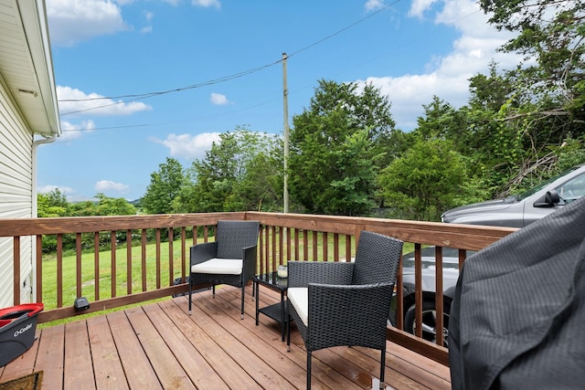 125 Vivian Ln, Carthage, TN 37030 - wooden deck featuring a lawn